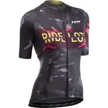 Dres Northwave Blade Jersey Short Sleeves Blk/Magenta Lime dámský L