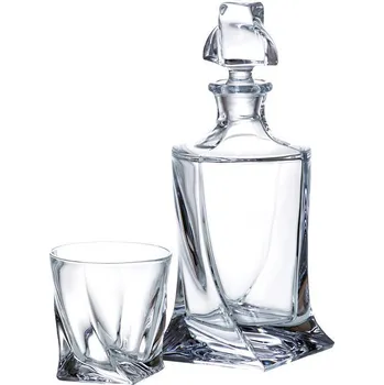 Crystalite Bohemia Quadro Whisky set