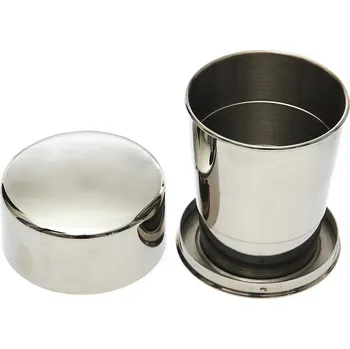 Kempingové nádobí 101 INC® Kelímek nerezový 150 ml, Barva: Stříbrná