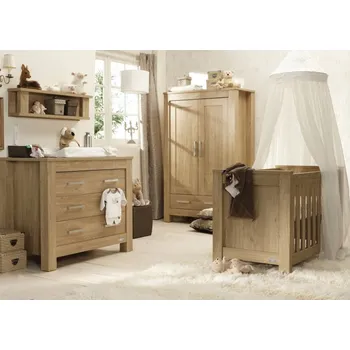 Komoda BabyStyle Bordeaux dětský pokoj (set: postýlka, komoda, skříň, police)