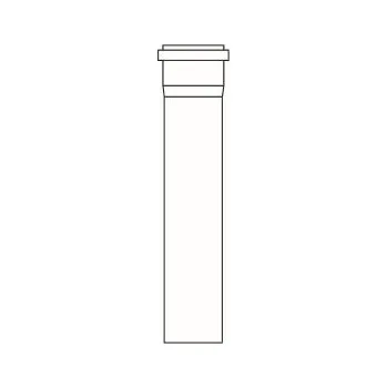 Kouřovod ALMEVA STARR trubka s hrdlem 0,5m 60mm