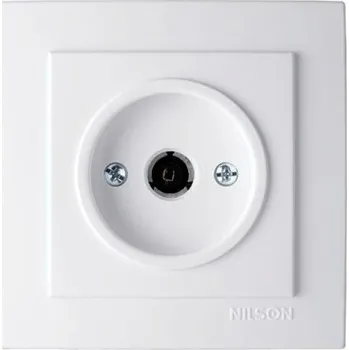 vypínač ELITE - MINI TV koncová bílá (ZEMTK-B-K)