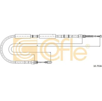 Lanko parkovací brzdy Cofle 10.7536