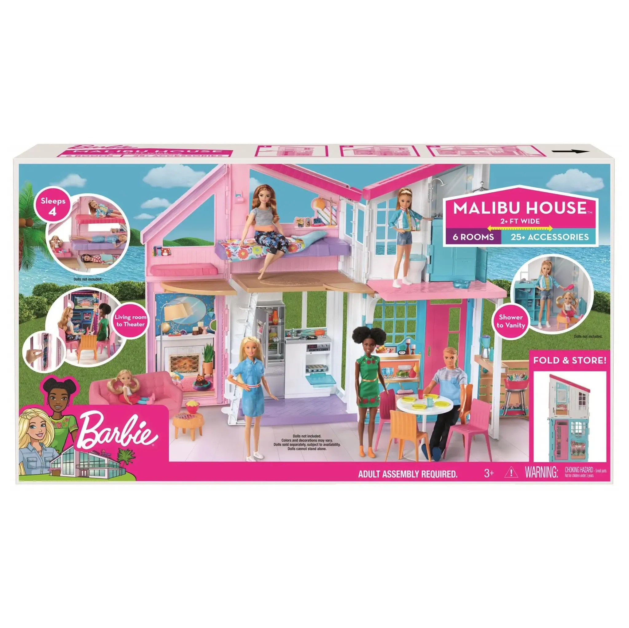 foto Domeček pro panenku Mattel Barbie Dům v Malibu