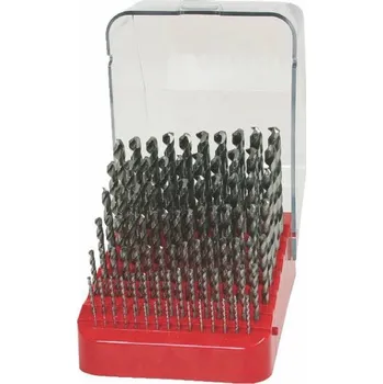 Vrták NÁSTROJE CZ Sada vrtáků 91-dílná 1,00-10,00x0,1mm DIN 338RNHSSCo Lesklá, stojánek plastový s víkem