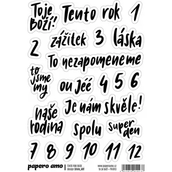 samolepka Papero amo - Samolepky arch - TENTO ROK / Bude boží