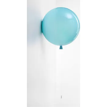 Nástěnné svítidlo Brokis PC879 Memory, nástěnný svítící balonek ze tyrkysového skla, 1x15W, prům. 40cm