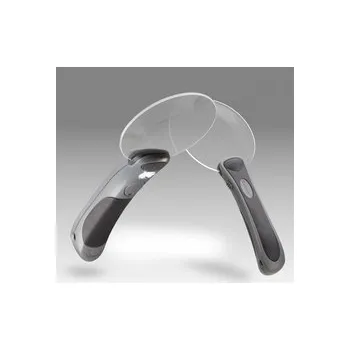 Lupa D 121 (3x) Lupa bez objímky s pogumovanou rukojetí a s LED osvětlením