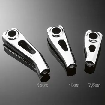 Řídítka Highway Hawk HIGHWAY HAWK Nástavce řídítek TECH GLIDE pro motocyklová řidítka 25/22mm, M10, 75mm, chrom Chrom