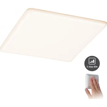 Paulmann 93062 Veluna VariFit, hranaté zápustné svítidlo, 21W LED 3000K, tříkrokové stmívání, 21,5x21,5cm, IP44