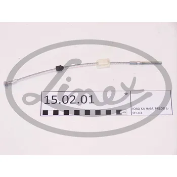 Lanko parkovací brzdy Tazne lanko, provozni brzda, , 1310482, LINEX, 15.02.01