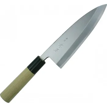 Kuchyňský nůž Kanetsune Ai-Deba 240mm Horn / Magnolia wood