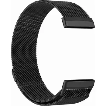 Ostatní příslušenství k chytrým hodinkám eses Milánský tah pro Fitbit Versa 3 a 4, Sense 1 a 2 - Černý