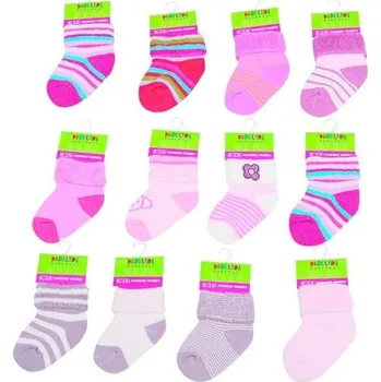 Pidilidi Kojenecké ponožky dívčí froté (0 až 6m), Pidilidi, PD507, holka Velikost: 0-6m, SizeAge: 0-6m