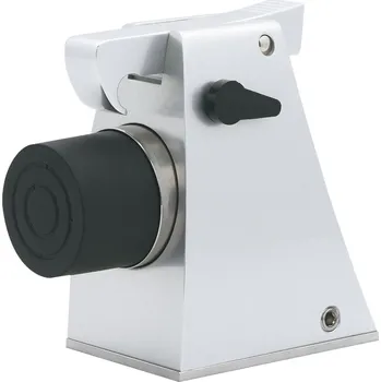 Garážová vrata Držák vrat s háčkem a dorazem, výška 121 mm | Dveře a dveřní příslušenství Zástrčky, pákové uzávěry, zástrče, dveřní přídrže Dveřní přídrž