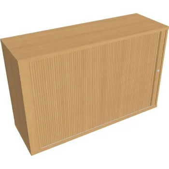 Kancelářský vozík HOBIS kancelářská policová skříň - SZ 2 120 01 L, zámek Huwill, roleta levá, buk + doprava zdarma