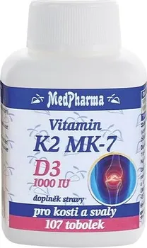 Medpharma Vitamin K2 + D3 1000 IU 107 tbl.