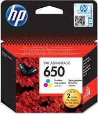 HP originální ink CZ102AE, HP 650, color, 200str., HP Deskjet Ink Advantage 2515 AiO, 351,rychlé dodání
