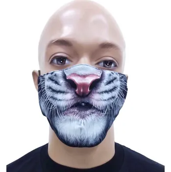 rouška rouška, obličejová maska - Bílý tygr
