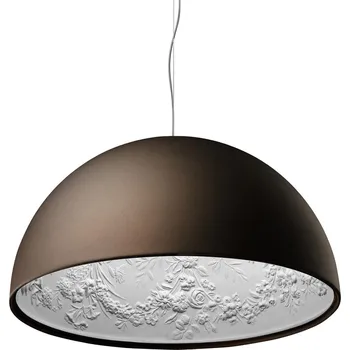 Flos F0002047 Skygarden S2, matně hnědé závěsné svítidlo s vnitřním štukem, 1x205W E27, prům. 90cm