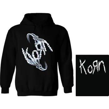 Pánská mikina mikina s kapucí Korn - skeleton hands