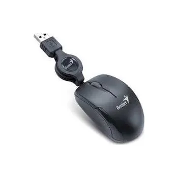 Myš Genius Myš Micro Traveler V2, 1200DPI, optická, 3tl., 1 kolečko, drátová USB, černá, Micr,rychlé dodání