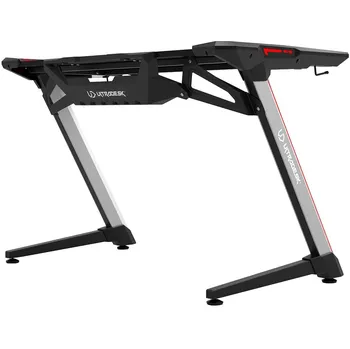 Ultradesk Racer herní stůl s RGB podsvícením černý Počítačový stůl Ultradesk Racer herní stůl s RGB podsvícením černý