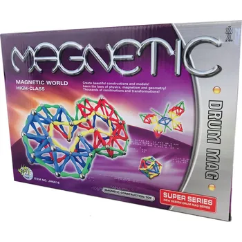 ostatní stavebnice Bemi Magnetic sada barevných magnetických prvků