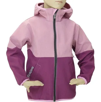 Chlapecká bunda Dětská softshellová bunda Fantom dvoubarevná vínovorůžová Velikost: 128