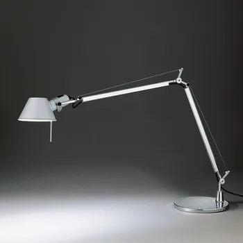 Lampička Artemide Tolomeo Tavolo, hliníková stolní lampa s vypínačem, 1x10W LED E27, 78+64cm
