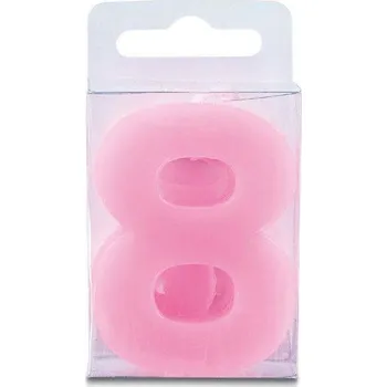 Svíčka Svíčka ve tvaru číslice 8 - mini, růžová - Stadter
