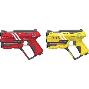 Dětská zbraň Laser Game double set - červená a žlutá barva