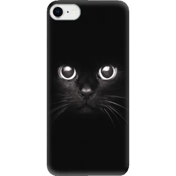 Pouzdro na mobilní telefon Odolné silikonové pouzdro iSaprio - Black Cat - iPhone SE 2020