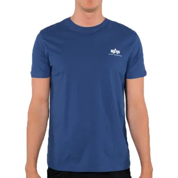 Pánské tričko Alpha Industries Basic T Small Logo (NASA blue) triko XXL