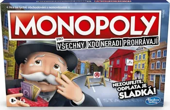 desková hra Hasbro Monopoly pro všechny, kdo neradi prohrávají