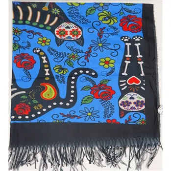 Šátek Bavlissimo Šátek 120 x 120 cm kočka