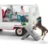domeček pro figurky Schleich 42370 Mobilní veterinářská klinika s klisnou a ošetřovatelem