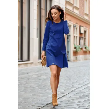 Dámské šaty Dámské šaty L346 - Lemoniade tmavě modrá S