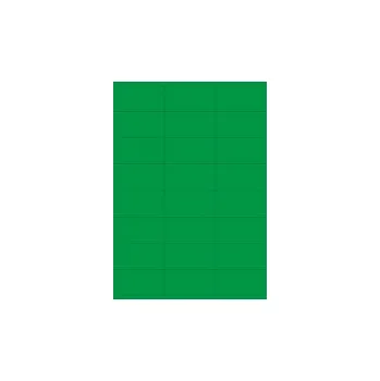 Samolepící etiketa Zelené lepící štítky 70x36 mm, balení 100ks zelená