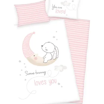 Povlečení Herding | Povlečení do postýlky Little bunny - 100x135, 40x60, bavlna