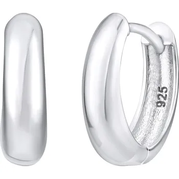 Náušnice Stříbrné náušnice kruhy ROXANNE - leštěný povrch