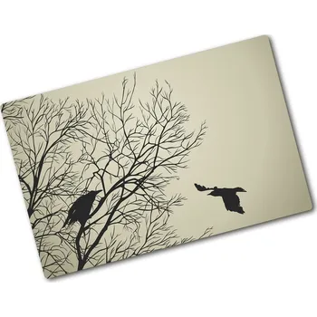 Kuchyňské prkénko Kuchyňská deska skleněná Vrány na stromě