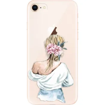 Pouzdro na mobilní telefon Odolné silikonové pouzdro iSaprio - Girl with flowers - iPhone 8