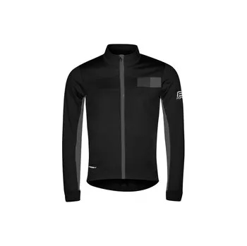 Cyklistická bunda Force bunda Frost softshell pánská černo-šedá, vel. L
