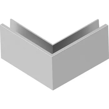 Zábradlí Kotvení vrchní venkovní- sklo hliník AL/ELOX/Satin L195mm