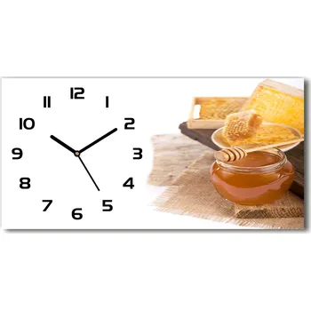 Hodiny Moderní skleněné hodiny na stěnu Med