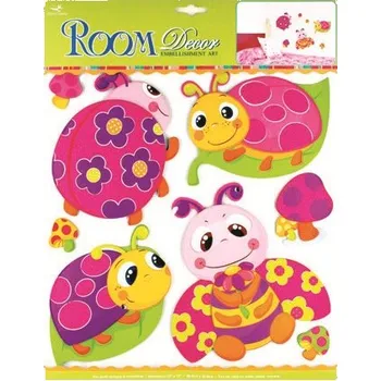 Anděl Přerov Samolepky na zeď berušky s glitrem z tvrdého papíru 30,5x30,5cm