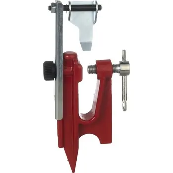 Držák lišty s řetězovou zarážkou (KP-10909008) (Speciální typ upínací svěrky na broušení řetězu pily, obsahuje zarážku, která zabrání protáčení řetězu během ostření.)