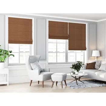 Roleta ZEBRA-SHOP ROLETA ŘÍMSKÁ OP1949 / HNĚDÁ Výška: 100, Šířka: 90, Strana ovládání: vlevo