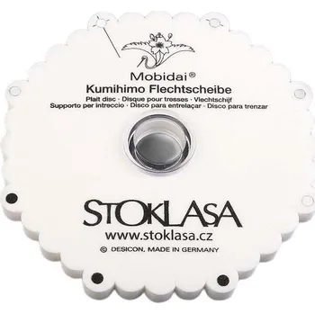 Stoklasa Kumihimo MobidaI pletací kolečko na splétání šňůr bílé